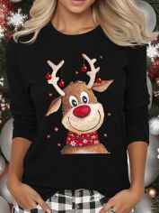 Акція на Світшот жіночий SHEIN GD-00225160 2XL Чорний від Rozetka