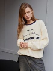 Акція на Світшот жіночий SHEIN GD-00210681 XS Кремовий від Rozetka
