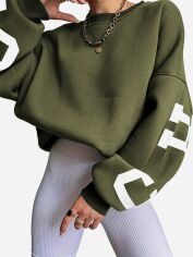 Акція на Світшот жіночий SHEIN GD-00208076 L Зелений від Rozetka