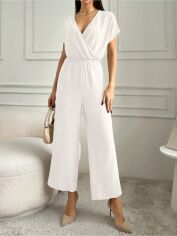 Акція на Комбінезон жіночий SHEIN GD-00195827 XL Білий від Rozetka