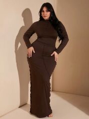 Акція на Костюм жіночий SHEIN GD-00217168 4XL Коричневий від Rozetka