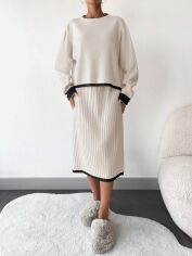 Акція на Костюм жіночий SHEIN GD-00193961 One Size Бежевий від Rozetka