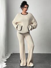 Акція на Костюм жіночий SHEIN GD-00194683 XS Кремовий від Rozetka