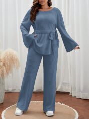Акція на Костюм жіночий SHEIN GD-00214093 1XL Синій від Rozetka