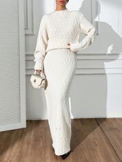 Акція на Костюм жіночий SHEIN GD-00194292 L Бежевий від Rozetka