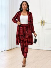 Акція на Костюм жіночий SHEIN GD-00213157 L Бордовий від Rozetka