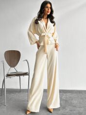 Акція на Костюм жіночий SHEIN GD-00202706 M Кремовий від Rozetka