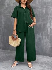 Акція на Костюм жіночий SHEIN GD-00206081 1XL Зелений від Rozetka