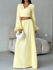 Акція на Костюм жіночий SHEIN GD-00209743 S Жовтий від Rozetka