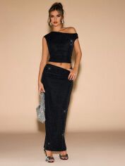 Акція на Костюм жіночий SHEIN GD-00214419 M Чорний від Rozetka