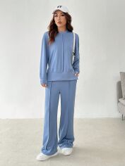 Акція на Костюм жіночий SHEIN GD-00205985 L-Petite Синій від Rozetka