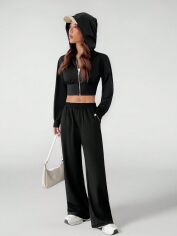 Акція на Костюм жіночий SHEIN GD-00219465 S-Petite Чорний від Rozetka