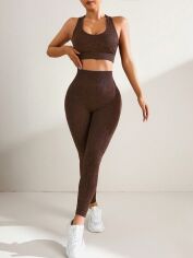 Акція на Костюм жіночий SHEIN GD-00222452 S Коричневий від Rozetka