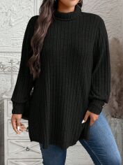 Акція на Светр жіночий SHEIN GD-00214299 1XL Чорний від Rozetka