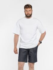 Акція на Футболка бавовняна довга чоловіча er T-Shirt Over M M13.08.00.521 S Біла від Rozetka