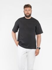 Акція на Футболка бавовняна довга чоловіча er T-Shirt Over M M13.09.02.521 S Чорна від Rozetka