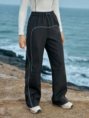 Акція на Спортивні штани жіночі SHEIN GD-00202256 XL Темно-сірі від Rozetka