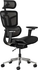 Акція на Офісне крісло Mealux S4 Air Black (HF-S4 M/B) від Rozetka