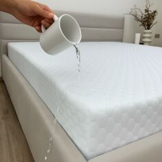 Акція на Наматрацник Ecotton Aquastop Jacquard з бортом по периметру 160x200 см від Rozetka