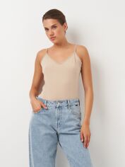 Акція на Майка жіноча H&M 1080623003c20 XL Світло-бежева від Rozetka