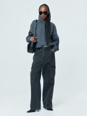 Акція на Джинси Карго жіночі H&M 1198921002c28 40 Темно-сірі від Rozetka