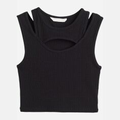 Акція на Топ жіночий H&M 1078069001c28 XS Чорний від Rozetka