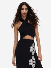Акція на Топ жіночий H&M 1161980001c28 M Чорний від Rozetka