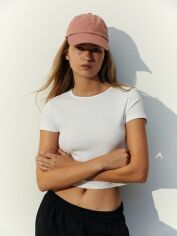 Акція на Футболка бавовняна коротка жіноча H&M 980930002c20 XS Біла від Rozetka