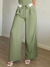 Акція на Штани жіночі SHEIN GD-00209294 S Зелені від Rozetka