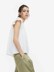 Акція на Блузка жіноча H&M 1156869001c28 S Біла від Rozetka