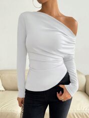 Акція на Блузка жіноча SHEIN GD-00217583 S Біла від Rozetka