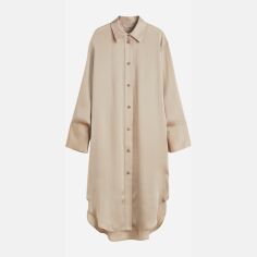 Акція на Сукня-сорочка міді літня жіноча H&M 1005002012c26 XS Бежева від Rozetka