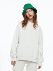 Акція на Світшот оверсайз на флісі жіночий H&M 994088009c28 S Сірий від Rozetka