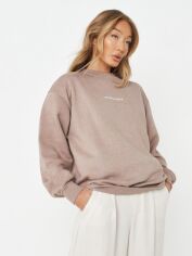 Акція на Світшот оверсайз на флісі жіночий Missguided tjf29954c27 34 Бежевий від Rozetka