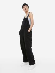 Акція на Напівкомбінезон джинсовий жіночий H&M 1115499002c15 S Темно-сірий від Rozetka