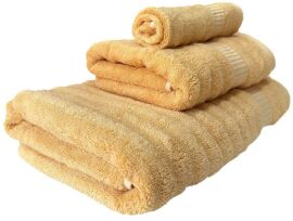 Акція на Набір 3 бамбукових рушники Lovely Svi для ванної 70х140 см + 50х90 см + 33х33 см Коричневий від Rozetka