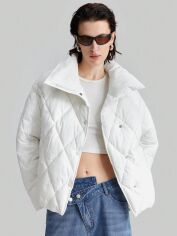 Акція на Куртка жіноча демісезонна SHEIN GD-00205165 S Біла від Rozetka