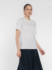 Акція на Футболка бавовняна довга жіноча er T-Shirt Wf-19 W13.08.00.520 L Біла від Rozetka