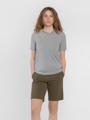 Акція на Футболка бавовняна довга жіноча er T-Shirt Wf-19 W13.05.14.520 XS Сіра від Rozetka