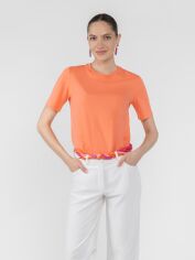 Акція на Футболка бавовняна довга жіноча er T-Shirt Wf-19 W13.16.37.520 2XL Коралова від Rozetka