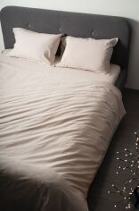 Акція на Комплект постільної білизни SoundSleep Ранфорс Stonewash Бежевий 200х220 від Rozetka