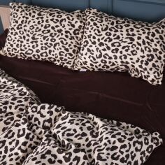 Акція на Простирадло MirSon полуторне 150x220 см 22-1409 Leopard Chic Сатин від Rozetka