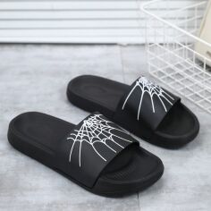 Акція на Чоловічі шльопанці для пляжу SHEIN GD-00229451 40 Чорні від Rozetka