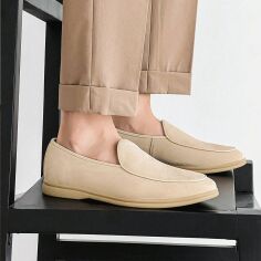 Акція на Чоловічі лофери SHEIN GD-00230208 43 Бежеві від Rozetka