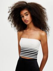Акція на Топ жіночий Pull & Bear XAZ295468AIUD S Білий від Rozetka