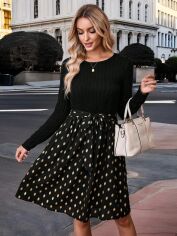 Акція на Сукня осіння жіноча SHEIN GD-00197737 M Комбінована від Rozetka