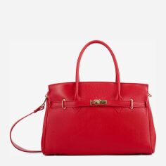 Акція на Сумка шоппер жіноча з натуральної шкіри Regina Notte Tote 4020 Червона від Rozetka