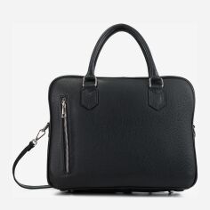 Акція на Сумка портфель жіноча з натуральної шкіри Regina Notte Briefcase 3889 Чорна від Rozetka