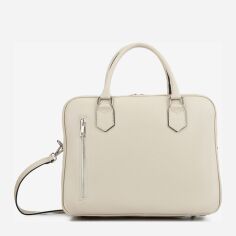Акція на Сумка портфель жіноча з натуральної шкіри Regina Notte Briefcase 3889 Бежева від Rozetka