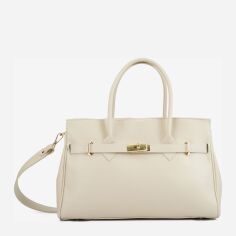 Акція на Сумка шоппер жіноча з натуральної шкіри Regina Notte Tote 4020 Бежева від Rozetka
